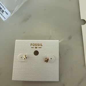 Fossil Silver Stud Earrings